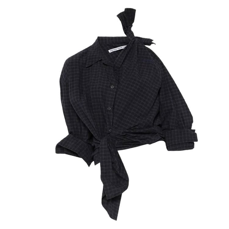 Блузка Alexander Wang Темно-синие женские рубашки - изображение 1