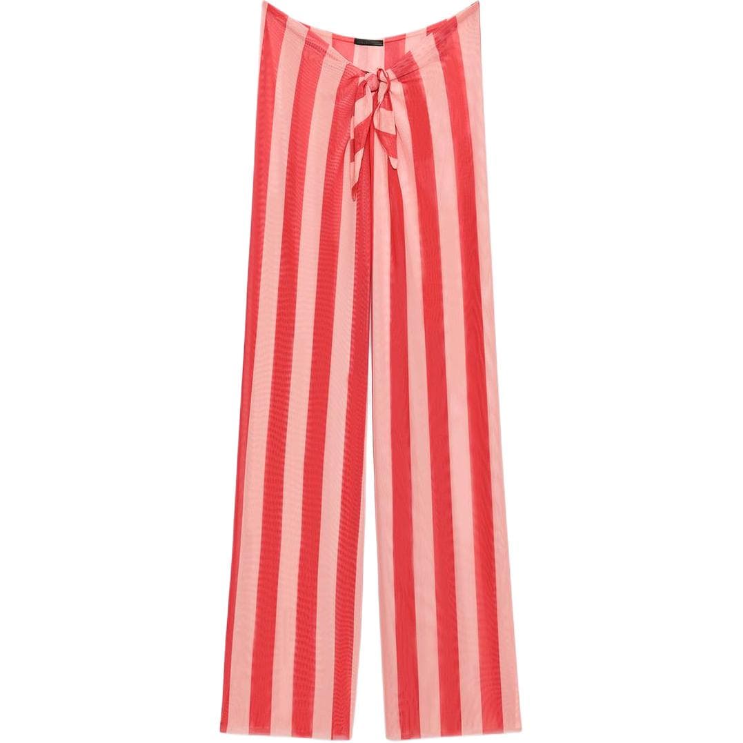 Штаны ZARA Red Coral Women's Casual Pants ZARA Красные Коралловые Повседневные Брюки для Женщин - изображение 1