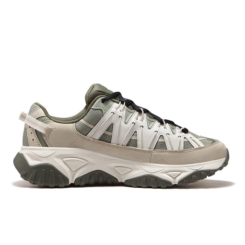 Кроссовки FILA FUSION FREEROAM Wander Shoes Низкие массивные кроссовки Мужские Чайно-зеленый Галька Желтый - изображение 2