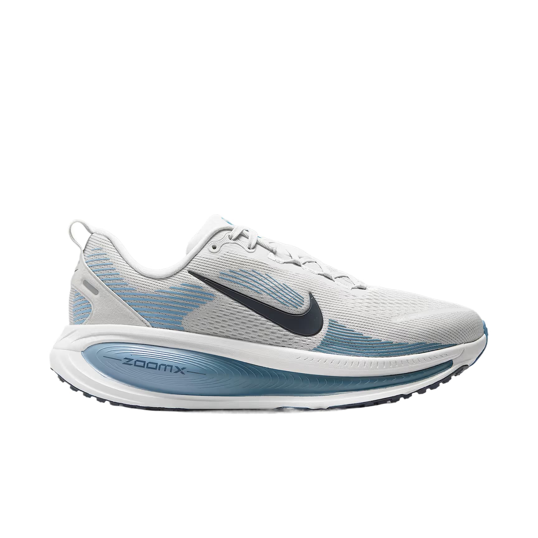 Кроссовки для бега Nike Vomero 18 Беговые кроссовки Низкий Топ Туманный серый Экрю Работа Синий Черный обсидиан Мужской - изображение 2
