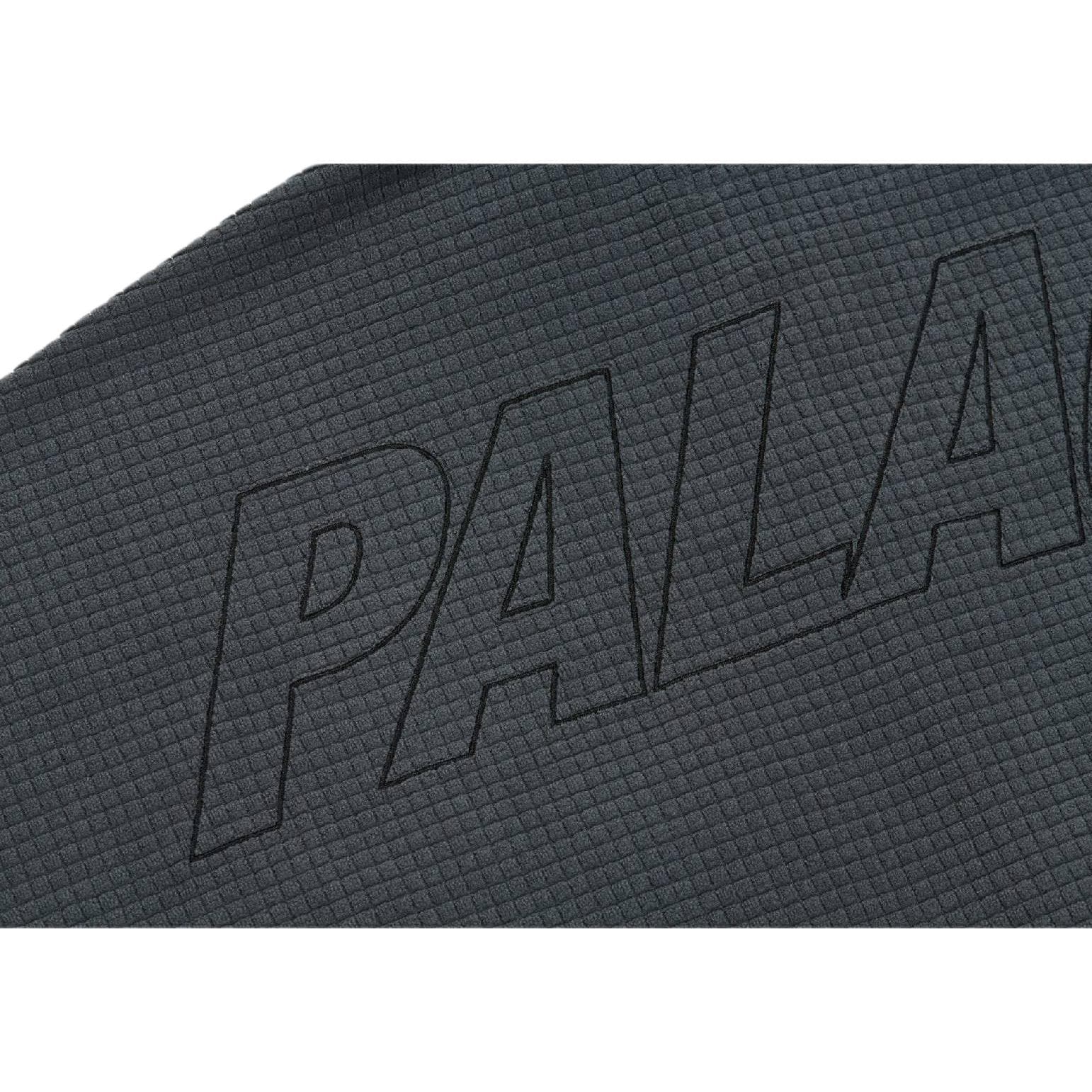 Рубашка PALACE FW21 ULTIMO Polar Grid Overshirt Black Logo - изображение 4