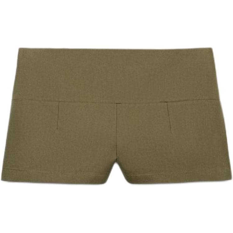 Шорты ZARA Khaki Женские Повседневные Шорты - изображение 2