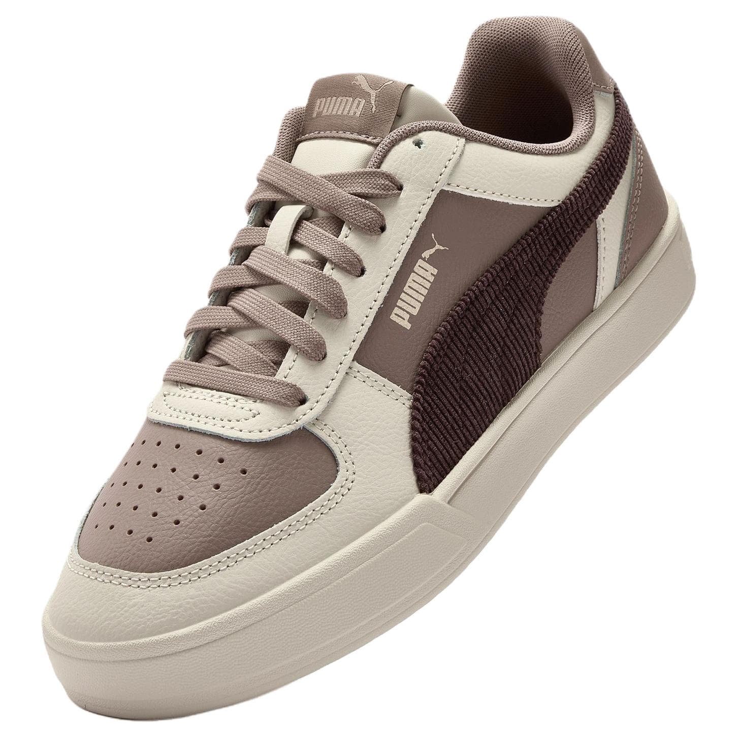 Кроссовки PUMA Caven Кеды для скейтбординга Low Топ Коричневый Унисекс - изображение 5