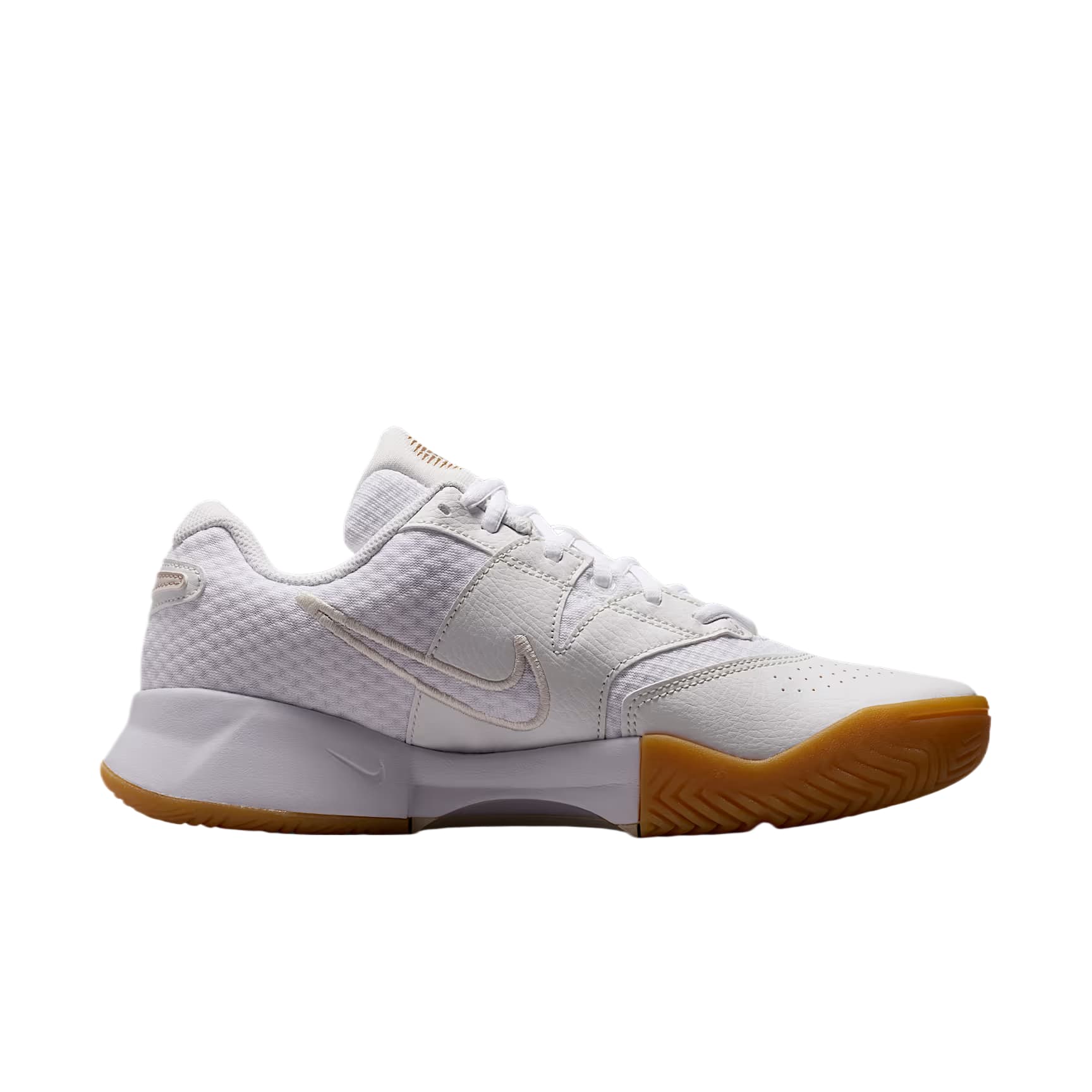 Кроссовки для тенниса Nike Court Lite 4 Теннисные кроссовки Низкий топ Белый PEAK Белый Льняной Светло-коричневый Женские - изображение 2