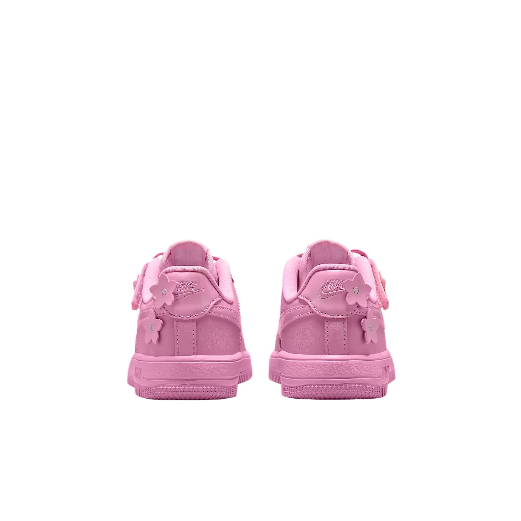 Кроссовки Nike Force 1 Low EasyOn Детская Скейтбординг Обувь Низкий Топ Розовый Rising Розовая пена Металлическое серебро Розовый Rising Kids - изображение 4