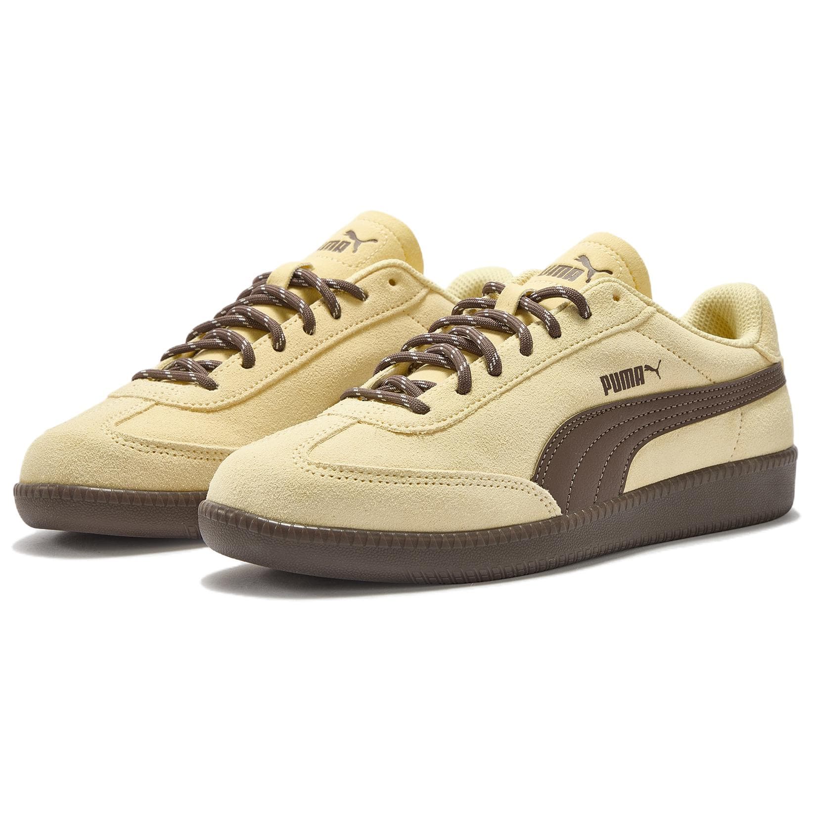Кроссовки PUMA 9 T Кеды немецкой армии (GAT) Low Топ Светло-желтый Унисекс - изображение 4