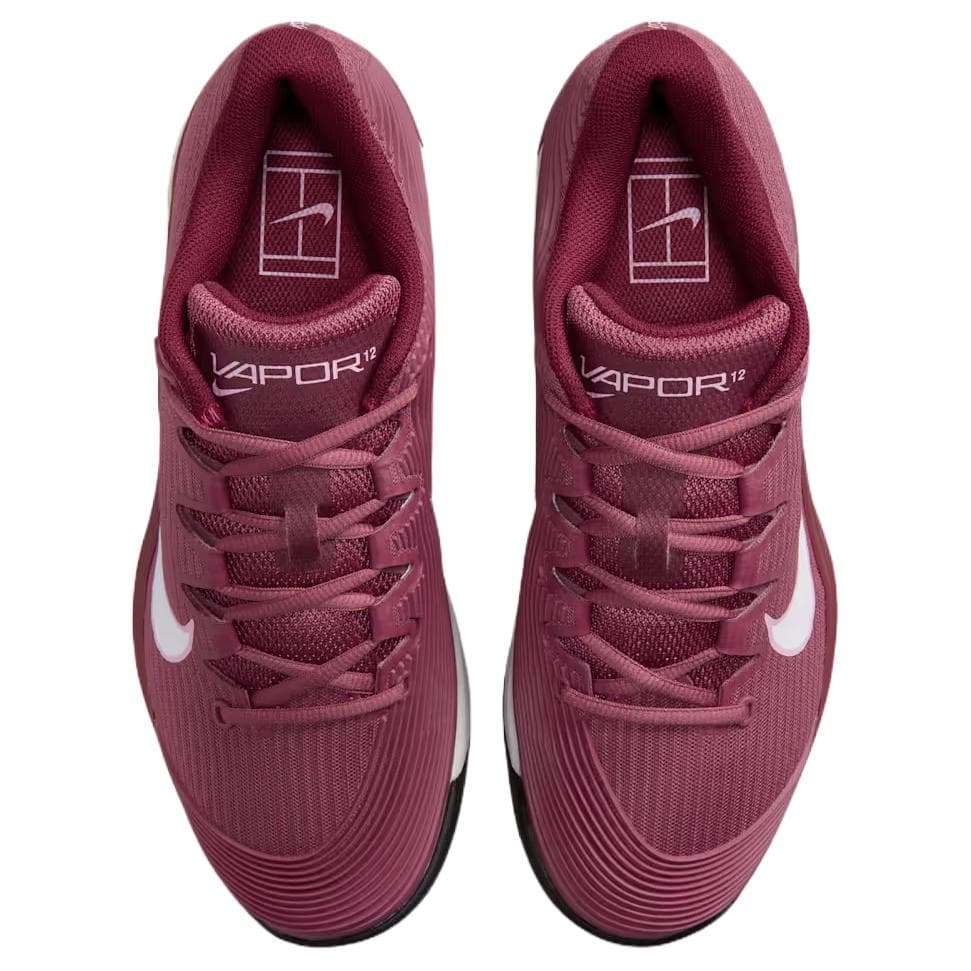 Кроссовки для тенниса Nike Vapor 12 Теннисные Кроссовки Бордовые Женские - изображение 3