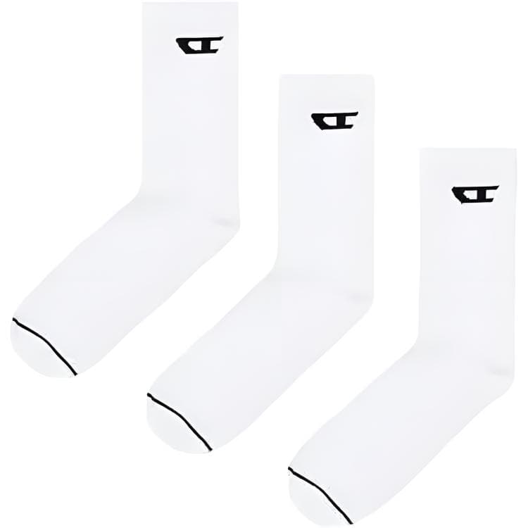 Носки DIESEL High Socks Мужские 3 Pack Белые - изображение 1
