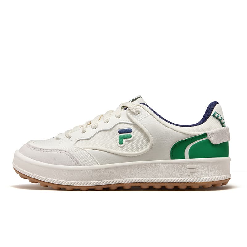 Кроссовки FILA FUSION FUGIO Кеды для скейтбординга Low Топ Бело-зеленый Женские - изображение 1