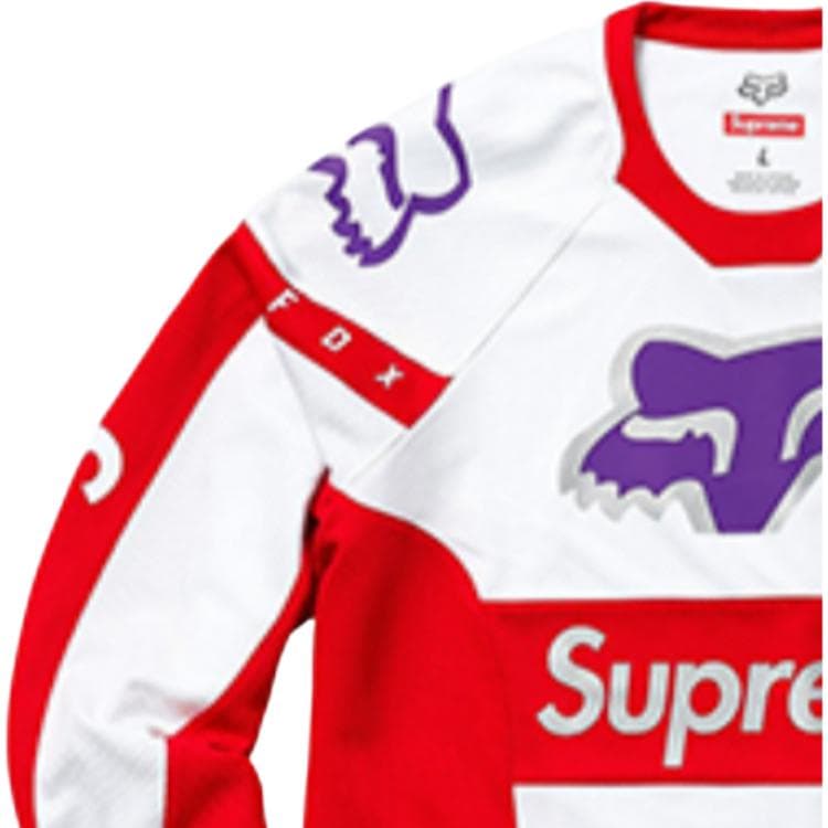 Футболка Supreme SS18 x Fox Racing Moto Jersey Top Red T - изображение 3