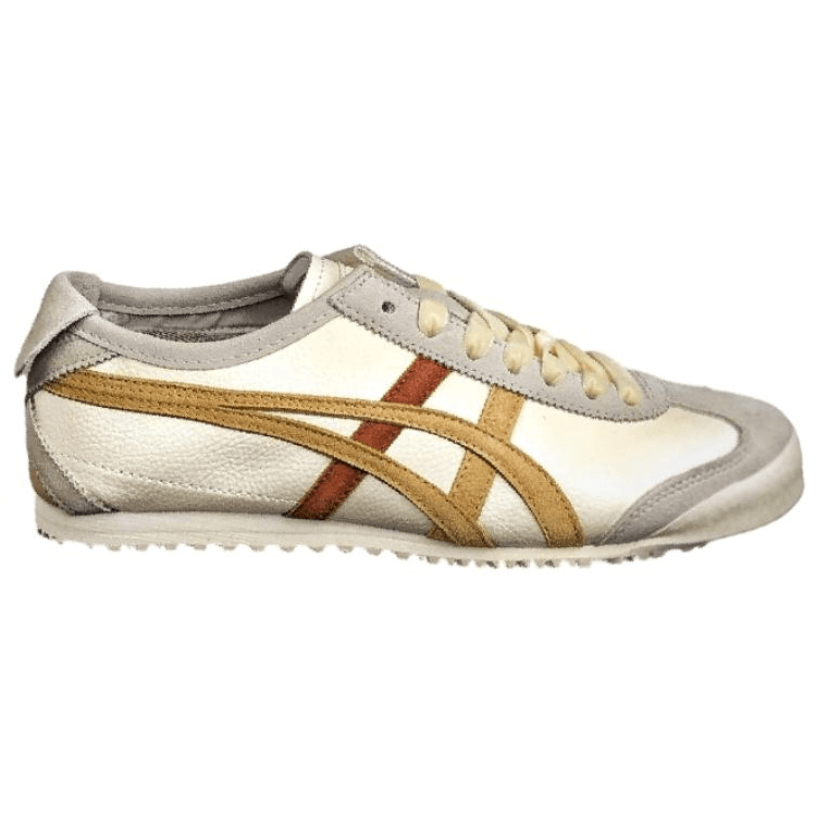 Кроссовки Onitsuka Tiger MEXICO 66 Повседневная обувь Бежевый Белый Желтый Коричневый Унисекс - изображение 2