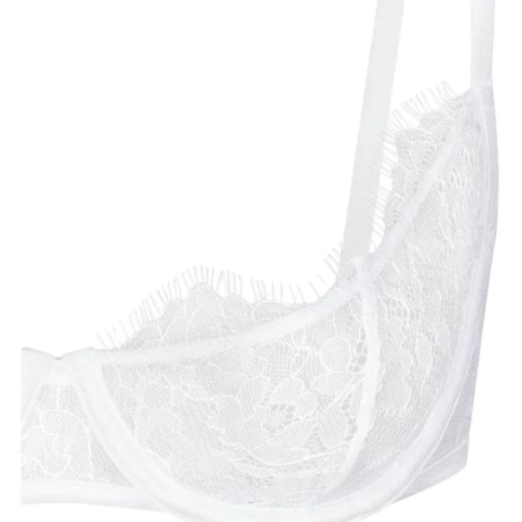 Бюстгальтер SKIMS LACE UNLINED SCOOP BRA SNOW - изображение 3