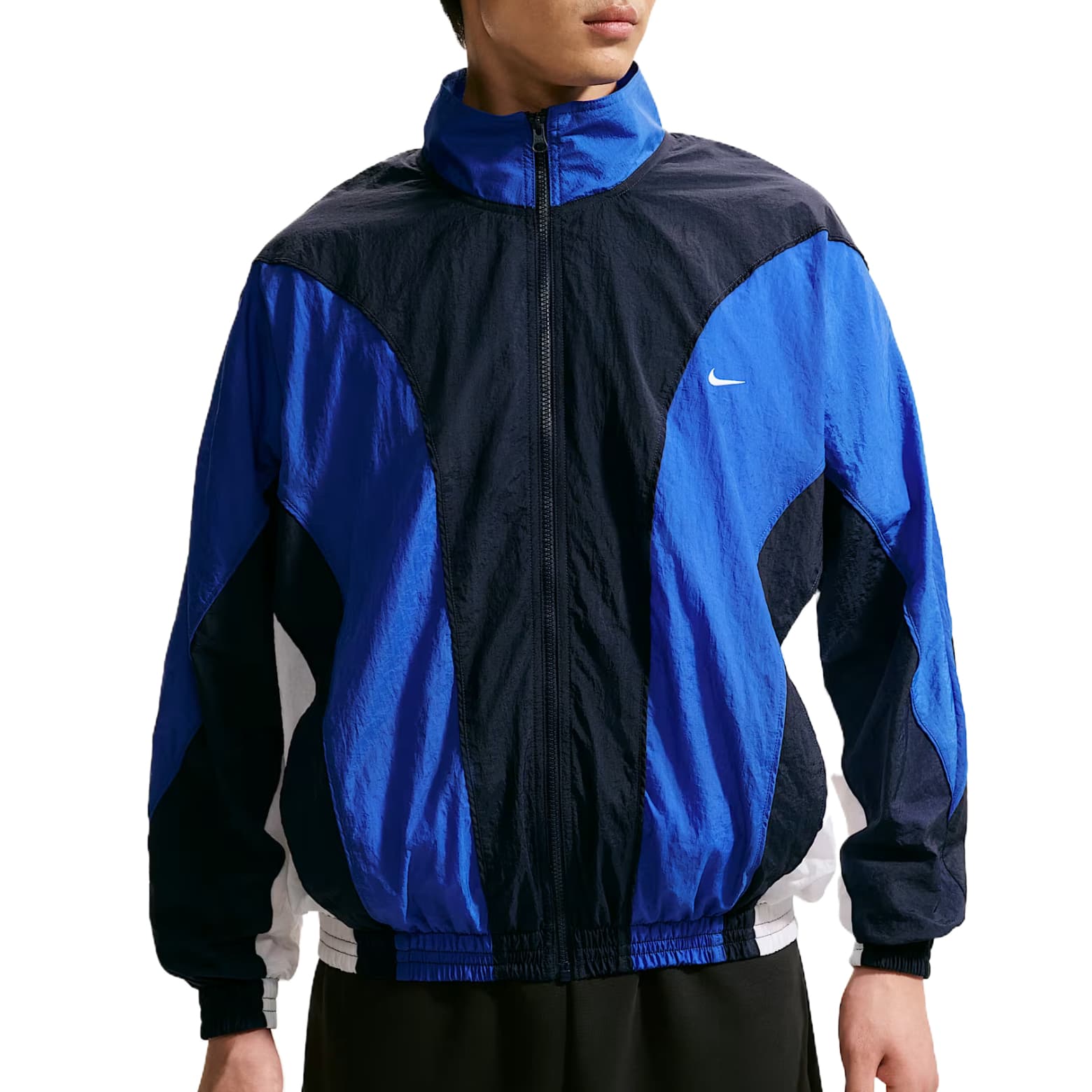 Куртка Nike Обсидиан Цвет Игровой Королевский Синий Белый Белый Мужские Куртки - изображение 1