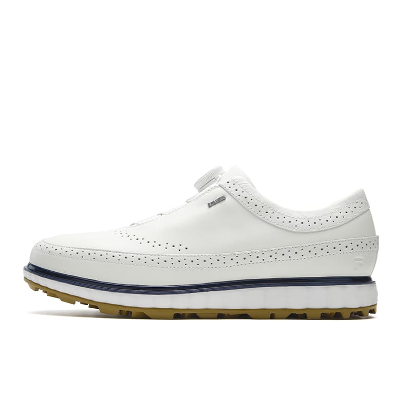 Кроссовки для гольфа FILA GF NOBLE 1+ Golf Shoes Низкий Топ Ярко-белый Белый Средний белый Мужской - изображение 1