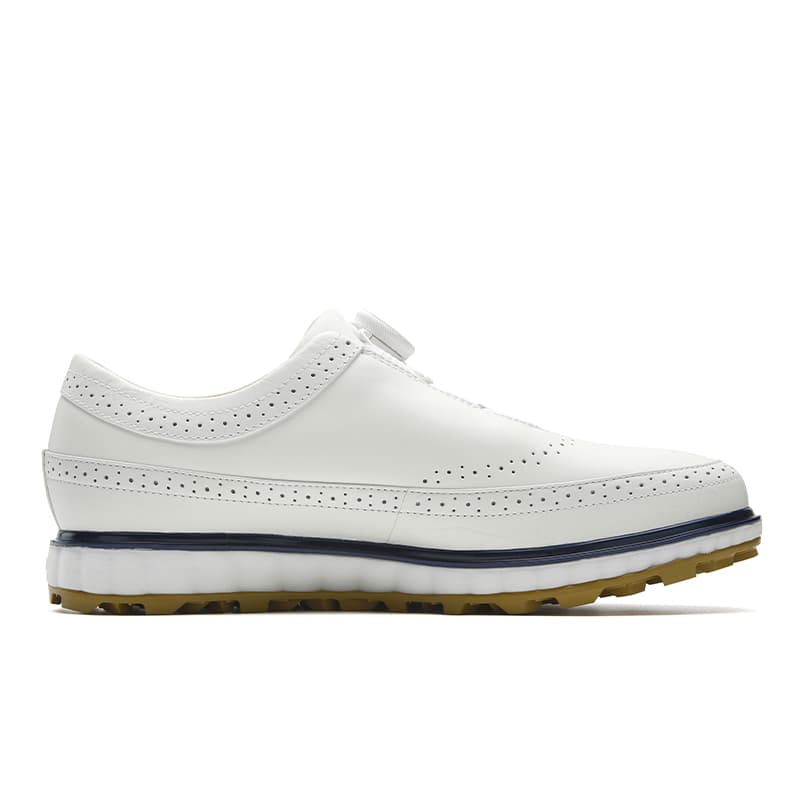 Кроссовки для гольфа FILA GF NOBLE 1+ Golf Shoes Низкий Топ Ярко-белый Белый Средний белый Мужской - изображение 2