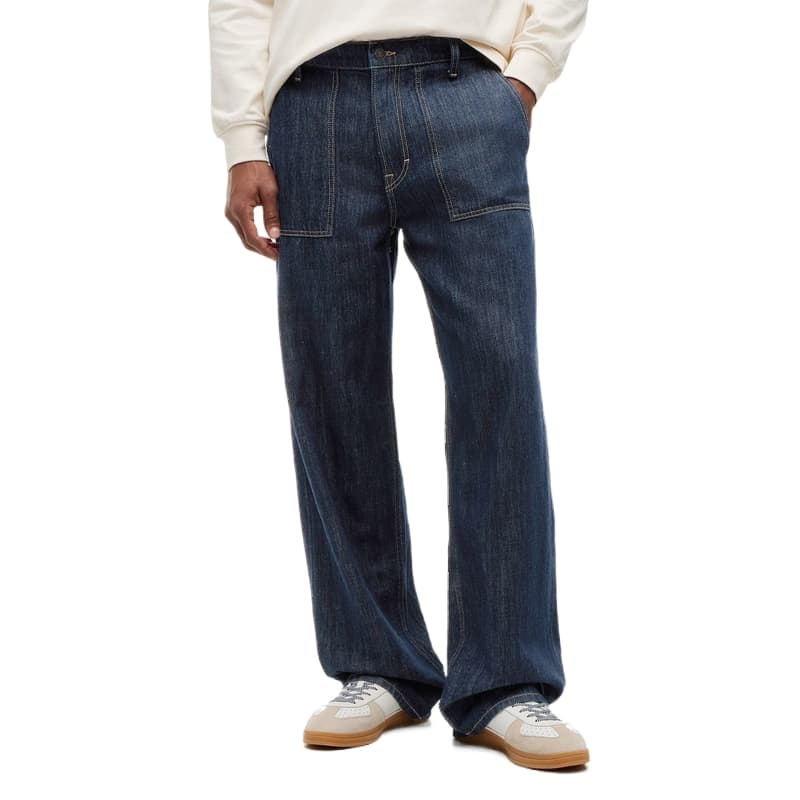 Штаны Tommy Hilfiger Темно-дженговый синий 1BK Мужские джинсы - изображение 1