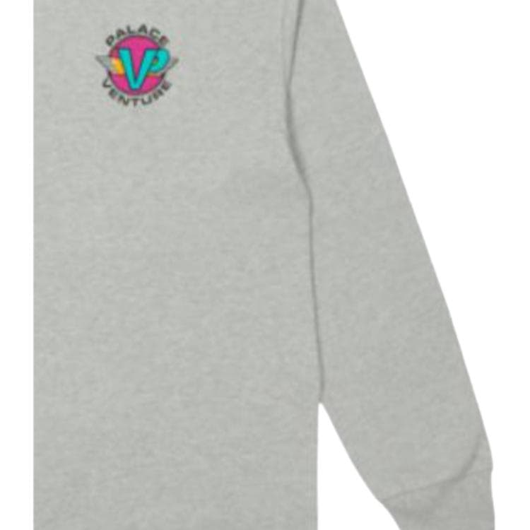 Кофта PALACE Palace Venture Longsleeve Grey Marl SS22 - изображение 3