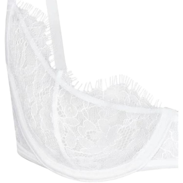 Бюстгальтер SKIMS LACE UNLINED SCOOP BRA SNOW - изображение 2