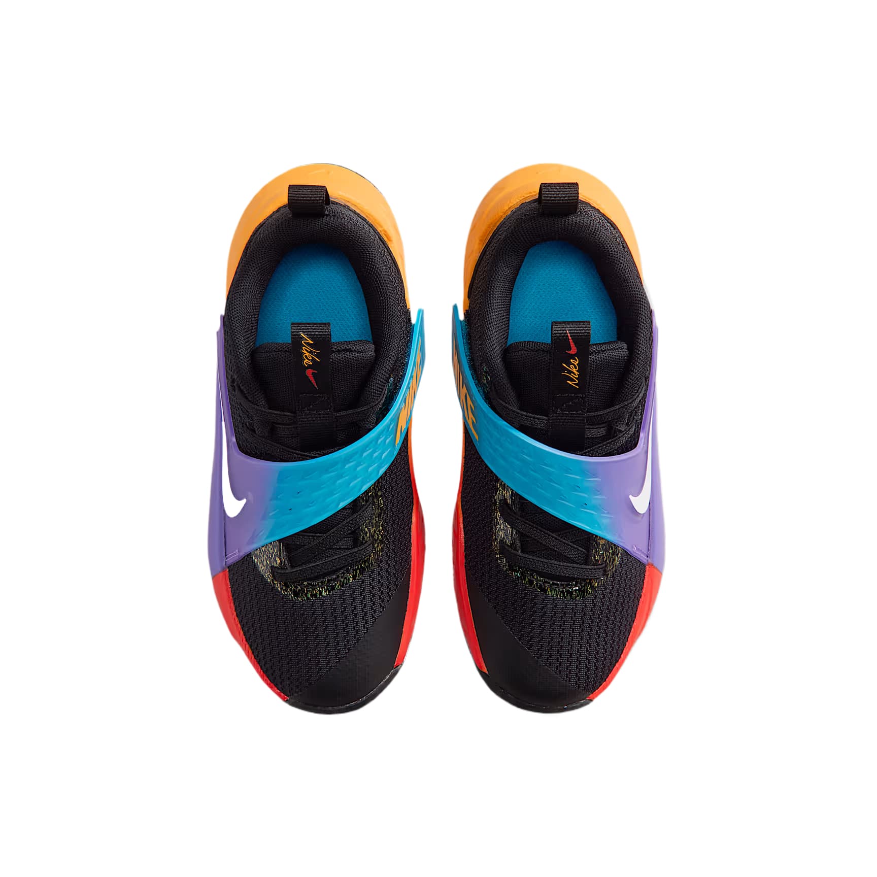 Кроссовки для баскетбола NIKE Team Hustle D 12 Детские баскетбольные кроссовки Черный Лазерный оранжевый Action Виноград Белый Kids - изображение 3