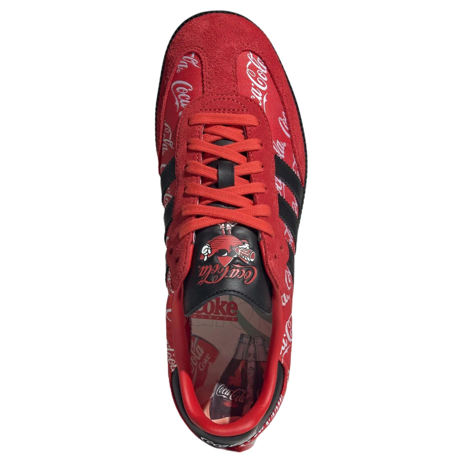 Кроссовки Adidas Originals x Coca Cola Samba Кеды немецкой армии (GAT) Унисекс Красный черный - изображение 4