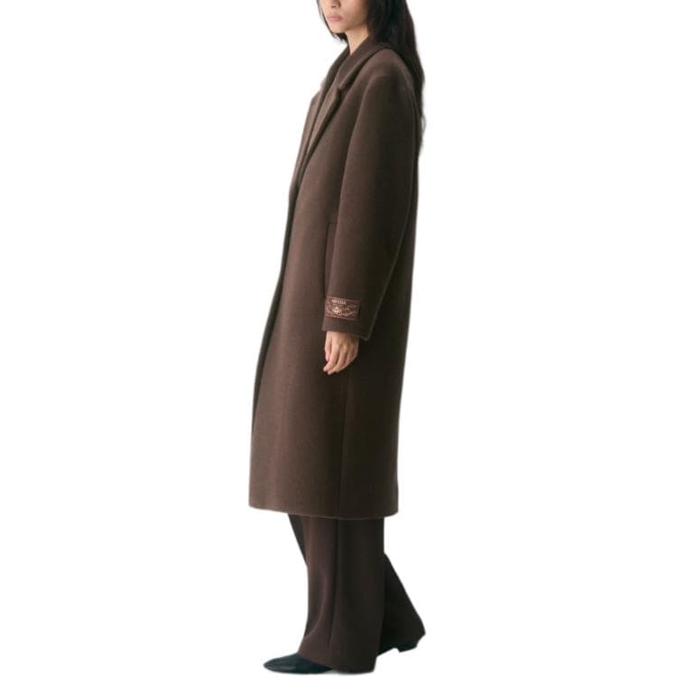 ARITZIA FW25 THE ONLY Пальто Мягкая Шерсть Плюшевое с Круглым Рисунком Пальто Женское - изображение 3