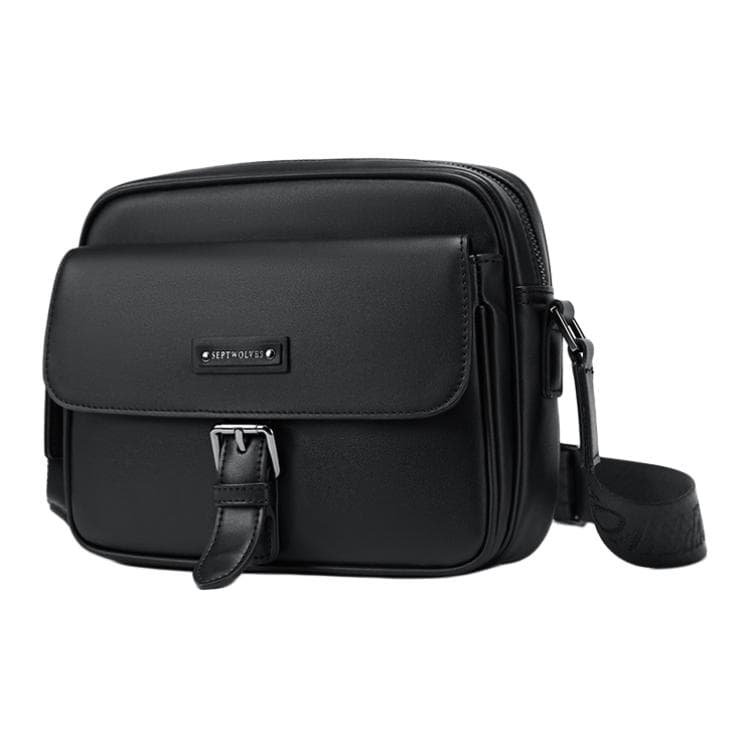 Сумка через плечо SEPTWOLVES Crossbody Bag Black Unisex SEPTWOLVES Кроссбоди Сумка Черная Унисекс - изображение 2