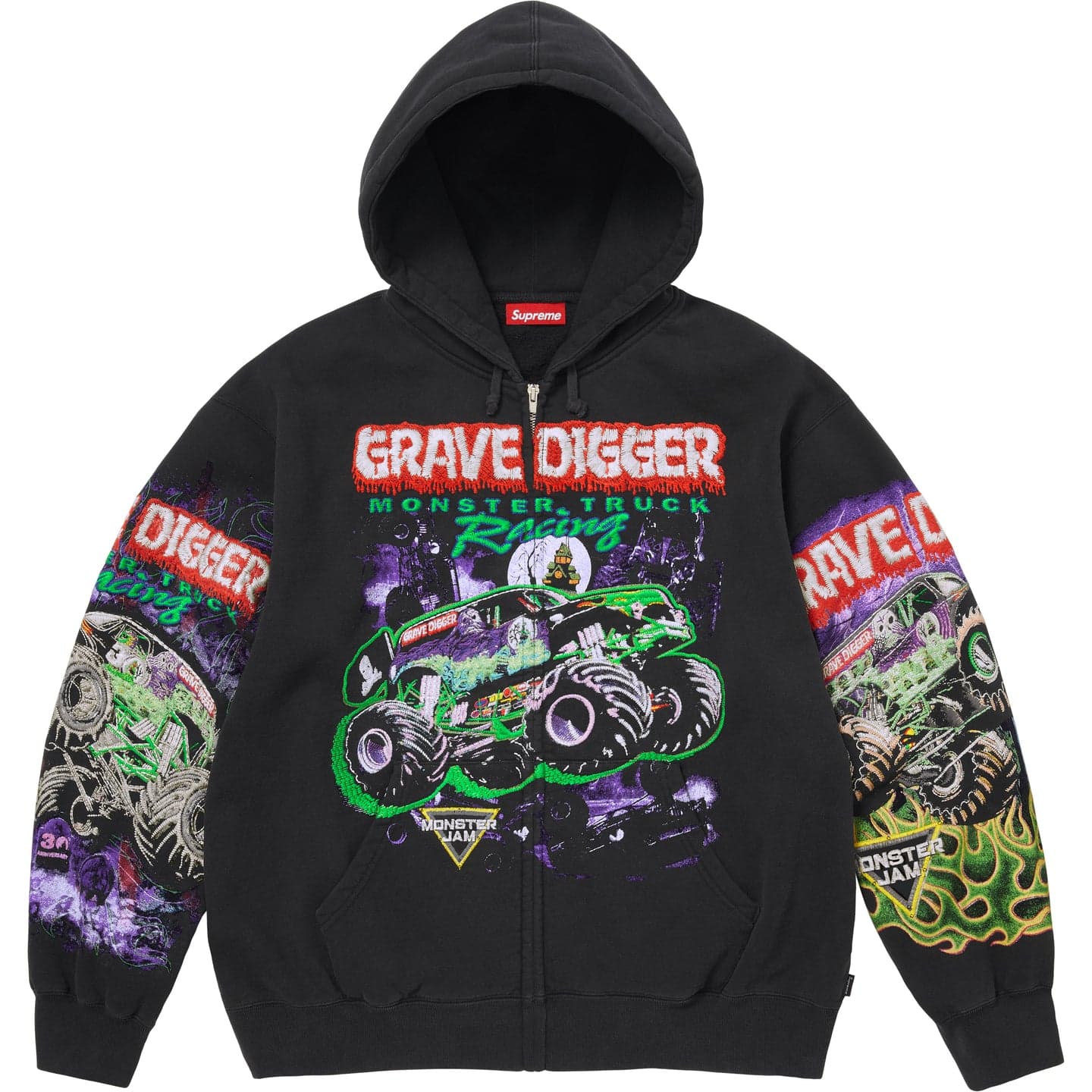 Кофта Supreme Grave Digger Черный Черный Унисекс Свитшоты - изображение 1