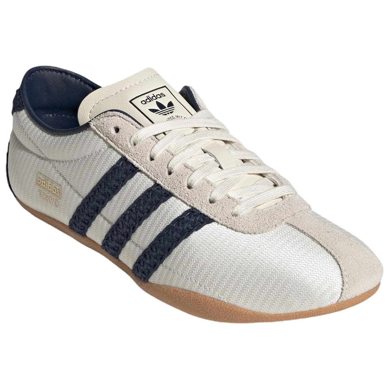 Кроссовки Adidas Originals Токио Повседневная обувь Low Топ Экрю Полуночный индиго Буттерскотч Женские - изображение 3