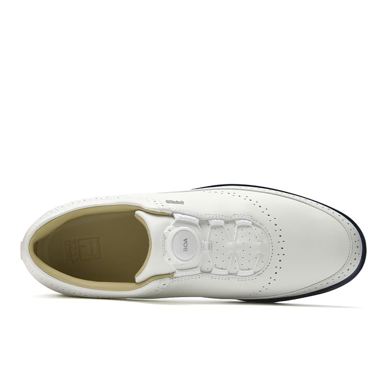 Кроссовки для гольфа FILA GF NOBLE 1+ Golf Shoes Низкий Топ Ярко-белый Белый Средний белый Мужской - изображение 4