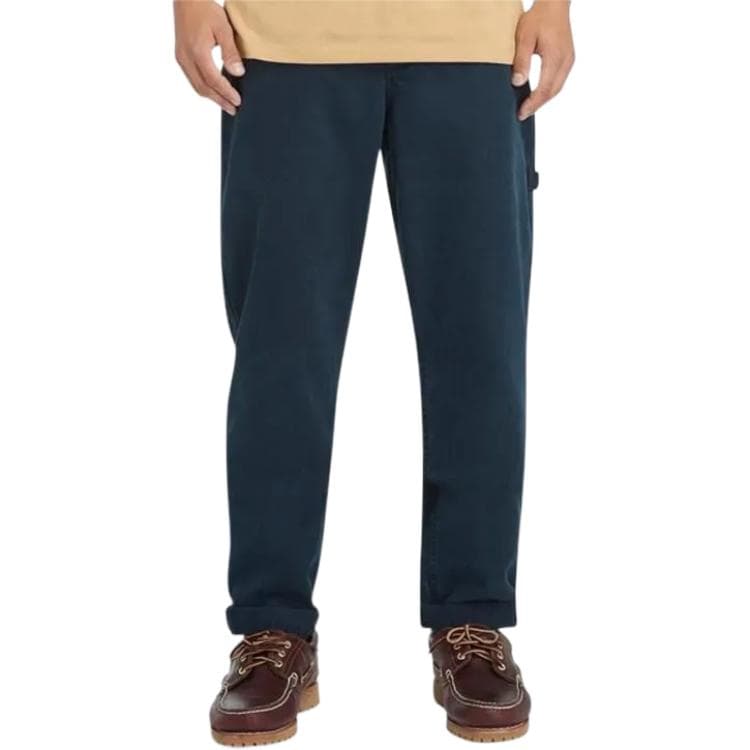 Штаны Timberland Очистка Цвет холста Эластичность CARPENTER Повседневные брюки Мужской Темно-синий Драгоценный камень - изображение 2