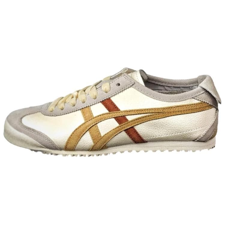 Кроссовки Onitsuka Tiger MEXICO 66 Повседневная обувь Бежевый Белый Желтый Коричневый Унисекс - изображение 1