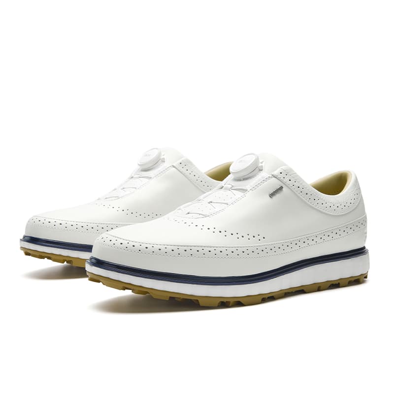 Кроссовки для гольфа FILA GF NOBLE 1+ Golf Shoes Низкий Топ Ярко-белый Белый Средний белый Мужской - изображение 3