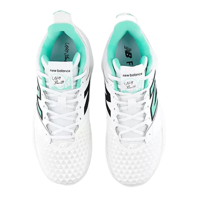 Кроссовки для тенниса New Balance Coco CG2 Теннисные Кроссовки MID Топ Белый Зеленый Женские - изображение 2