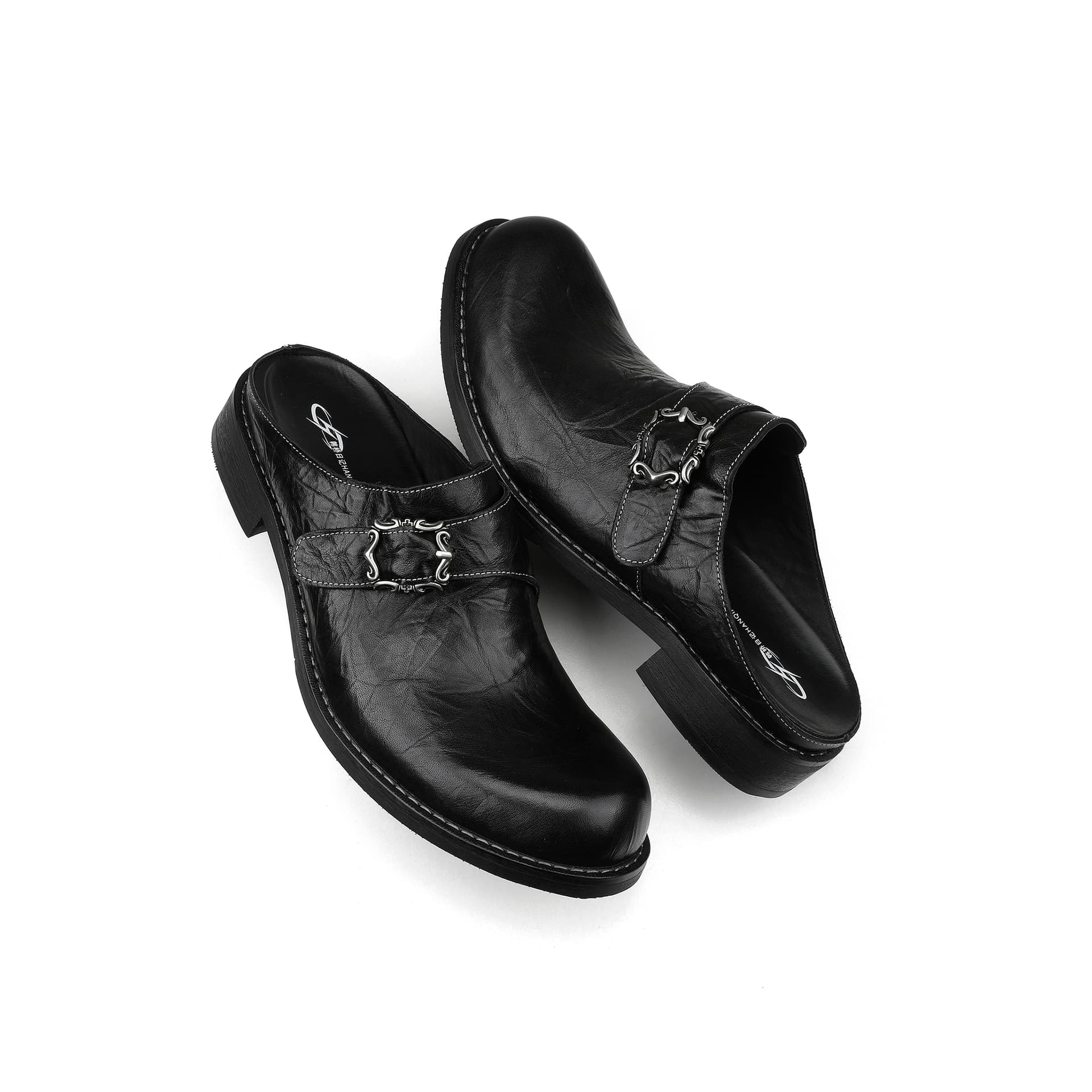 Сандалии HANQIAORIJI Black Blood Collection Закрытые тапочки Черный Унисекс - изображение 4
