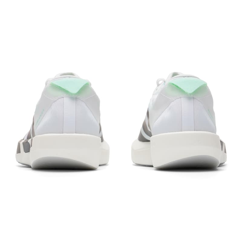 Кроссовки для бега Adidas Adizero Adios 9 Беговые кроссовки Low Топ Белый Металл Железно-серый Мятно-зеленый Женские - изображение 4