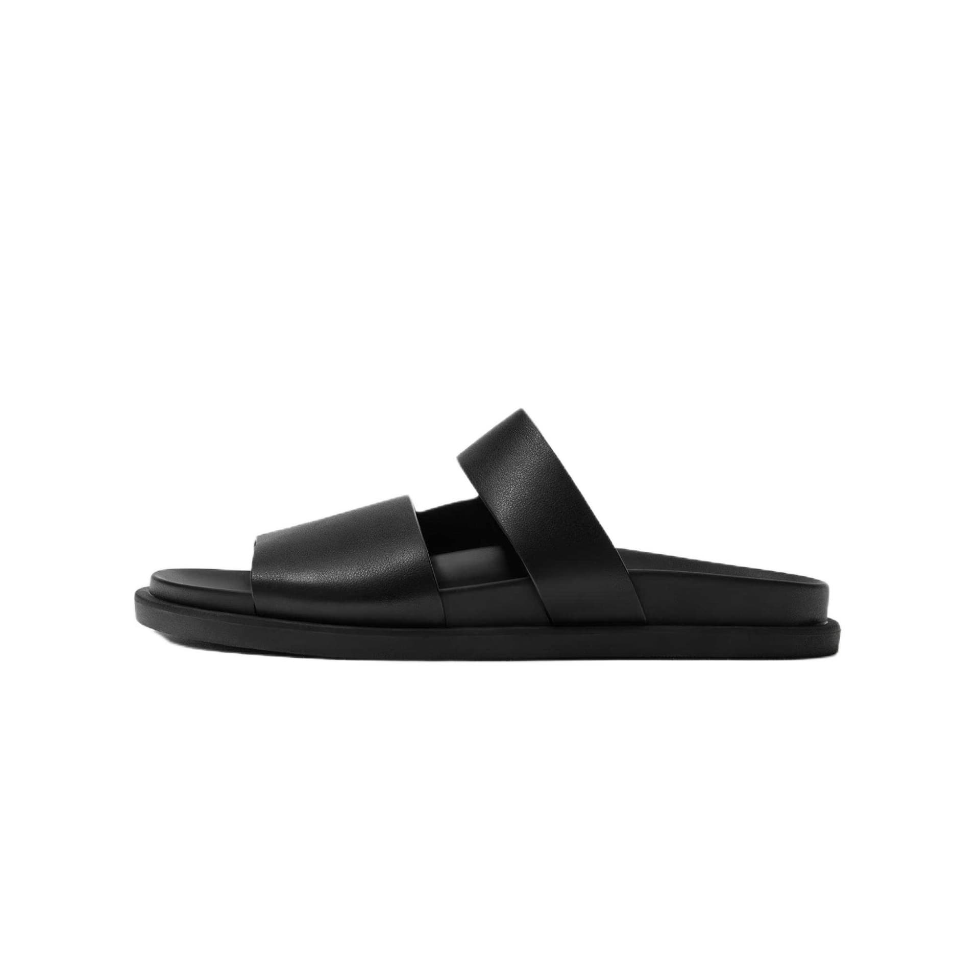 Сандалии ZARA Шлепанцы Мужские Черные - изображение 1