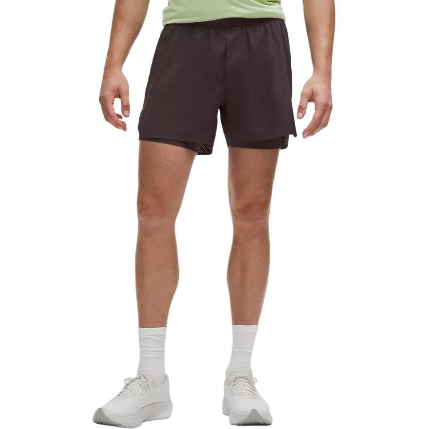 Тренировочные штаны lululemon Fast and Free Lined Running Short5" Black) - изображение 7