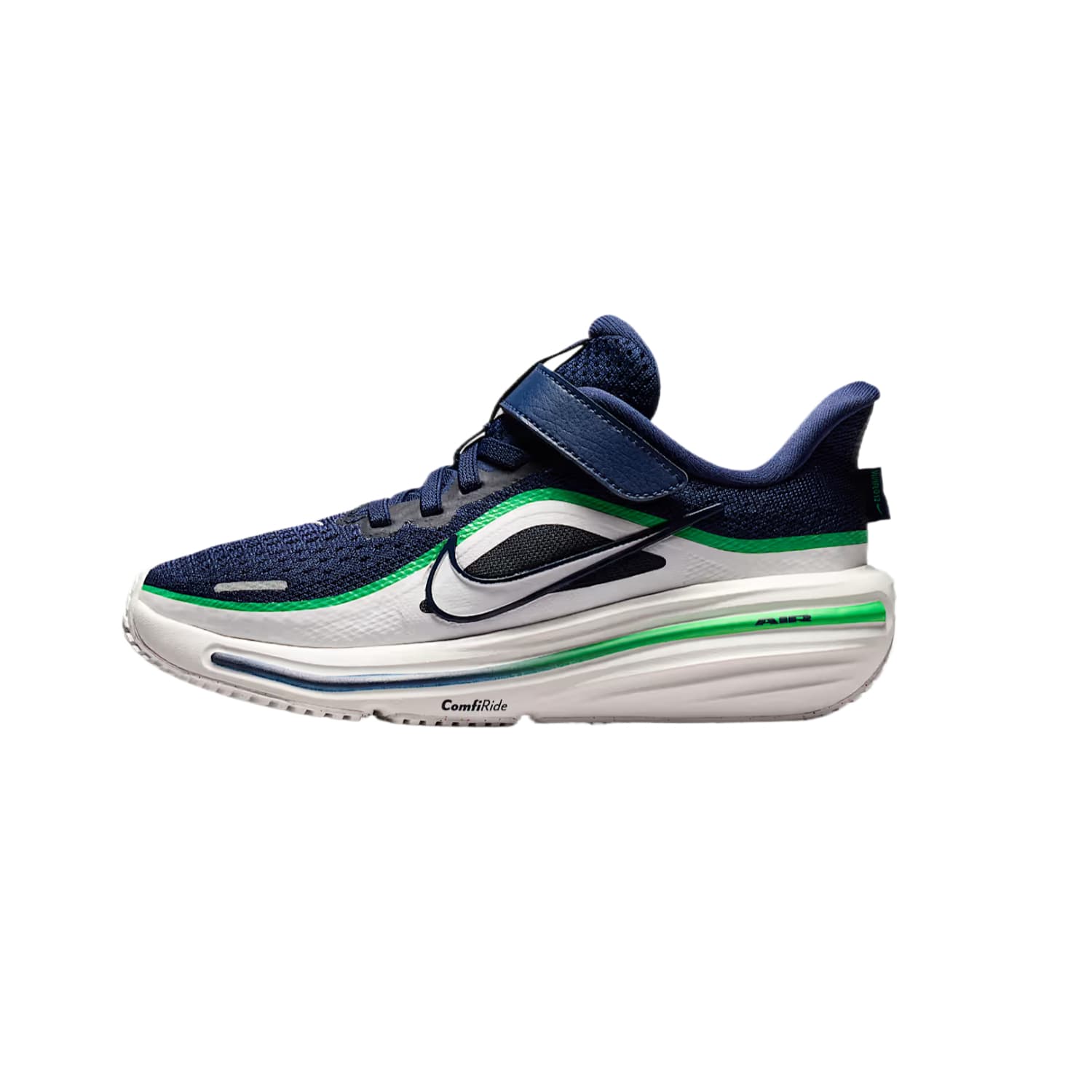 Кроссовки NIKE Winflo 12 Детские беговые кроссовки Низкий Топ Темно-синий Ярко-зеленый Гора Белый Kids - изображение 1