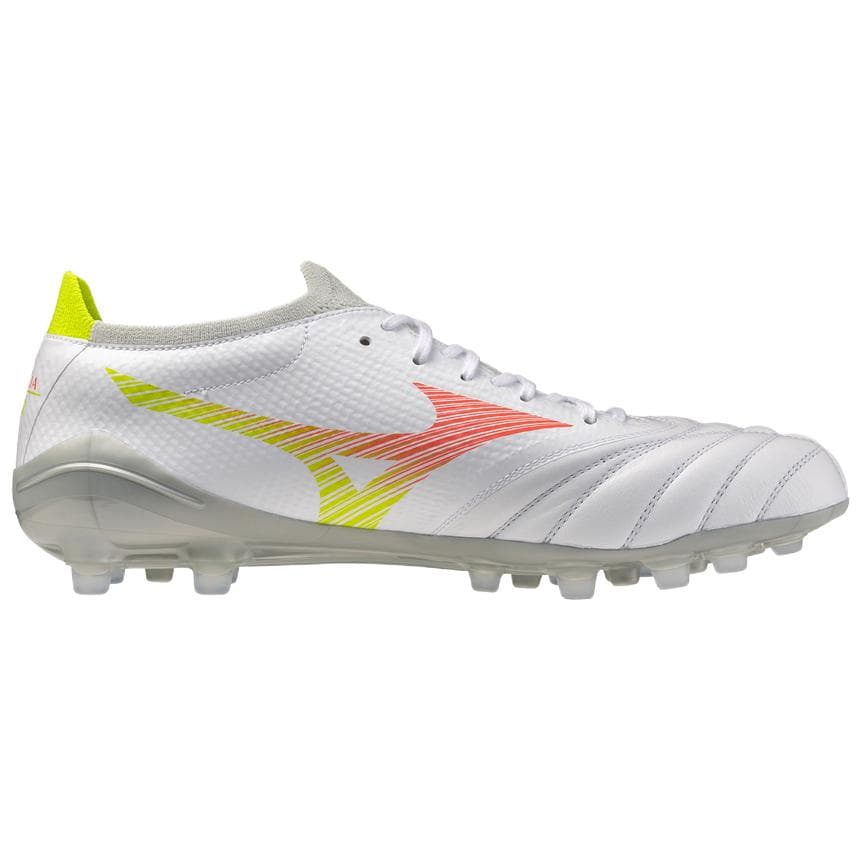 Кроссовки для футбола Mizuno MORELIA NEO V β Футбольные бутсы Белый Лавовый оранжевый Энотера Унисекс - изображение 2