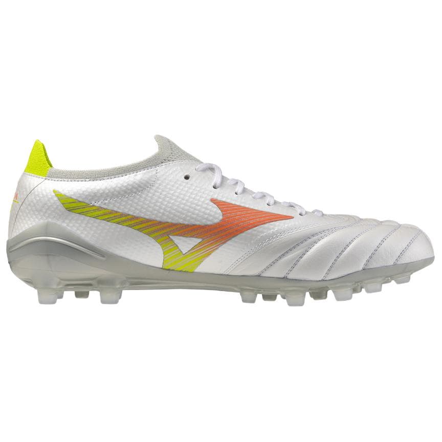 Кроссовки для футбола Mizuno MORELIA NEO V β Футбольные бутсы Белый Лавовый оранжевый Энотера Унисекс - изображение 2