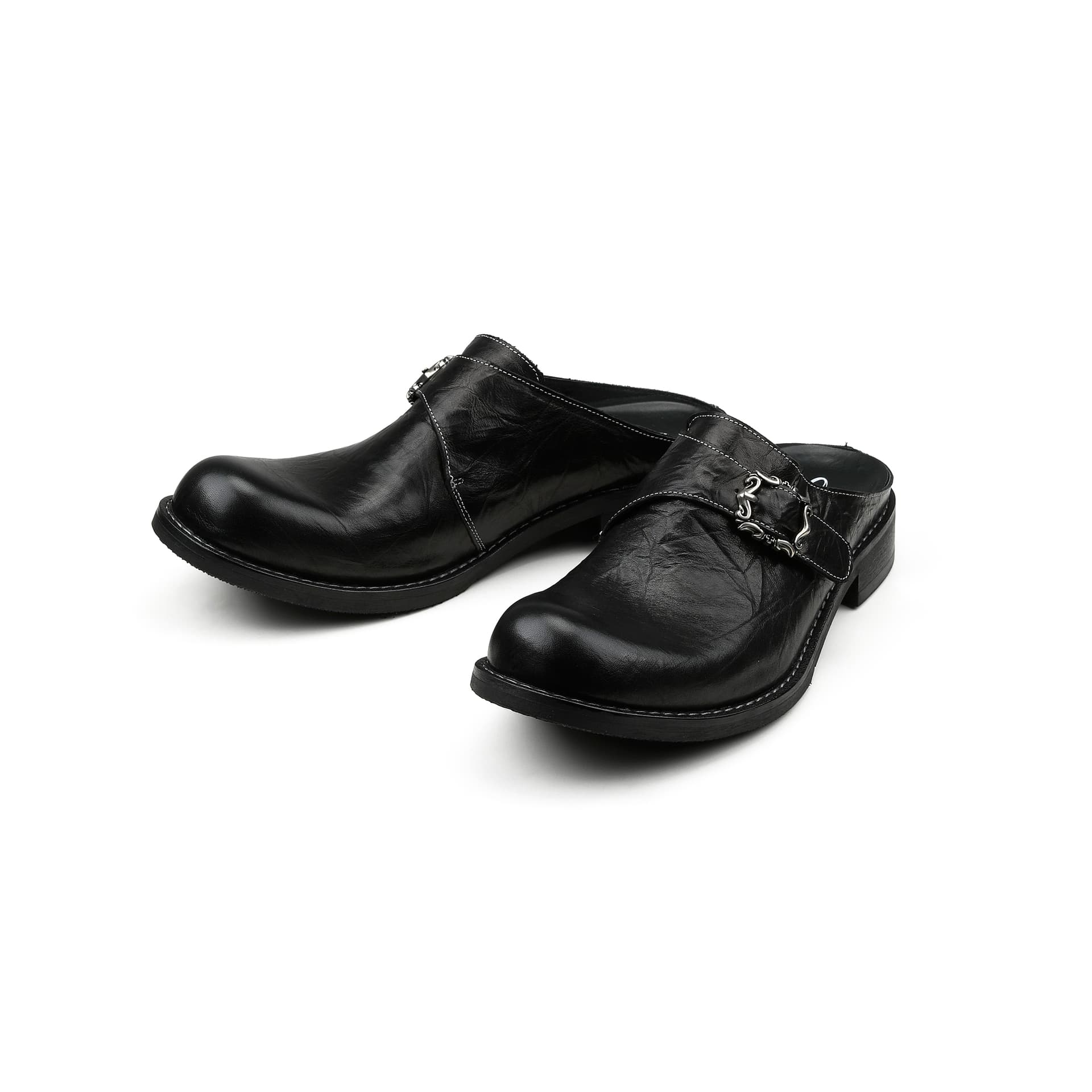 Сандалии HANQIAORIJI Black Blood Collection Закрытые тапочки Черный Унисекс - изображение 5