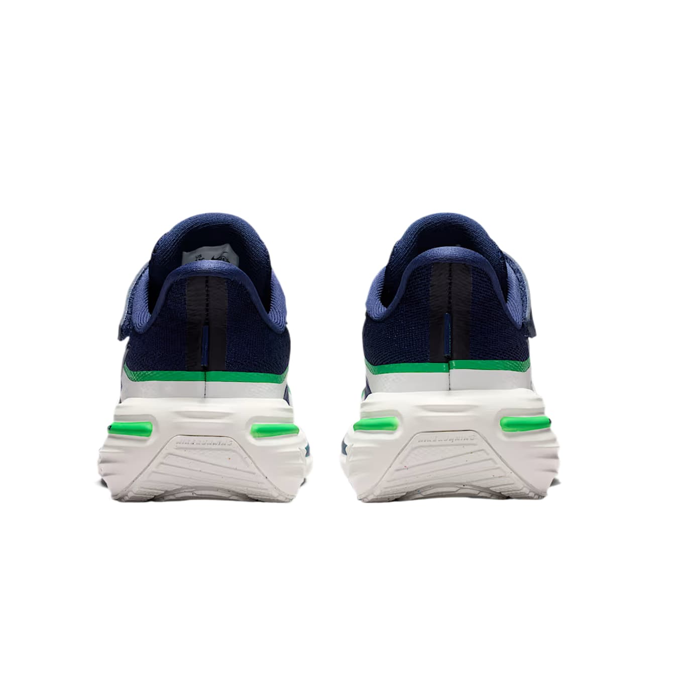 Кроссовки NIKE Winflo 12 Детские беговые кроссовки Низкий Топ Темно-синий Ярко-зеленый Гора Белый Kids - изображение 4
