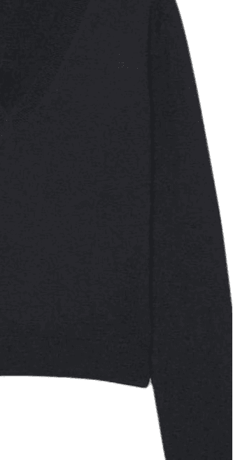 Aritzia Bare Плюшевый свитер с круглым вырезом V-образного типа плюшевый свитер с круглым узором женский - изображение 4