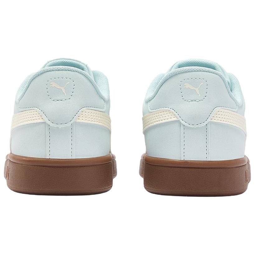 Кроссовки PUMA Smash 3,0 Кеды для скейтбординга Low Топ Океанический Стекло Цвет Теплый белый Женские - изображение 4