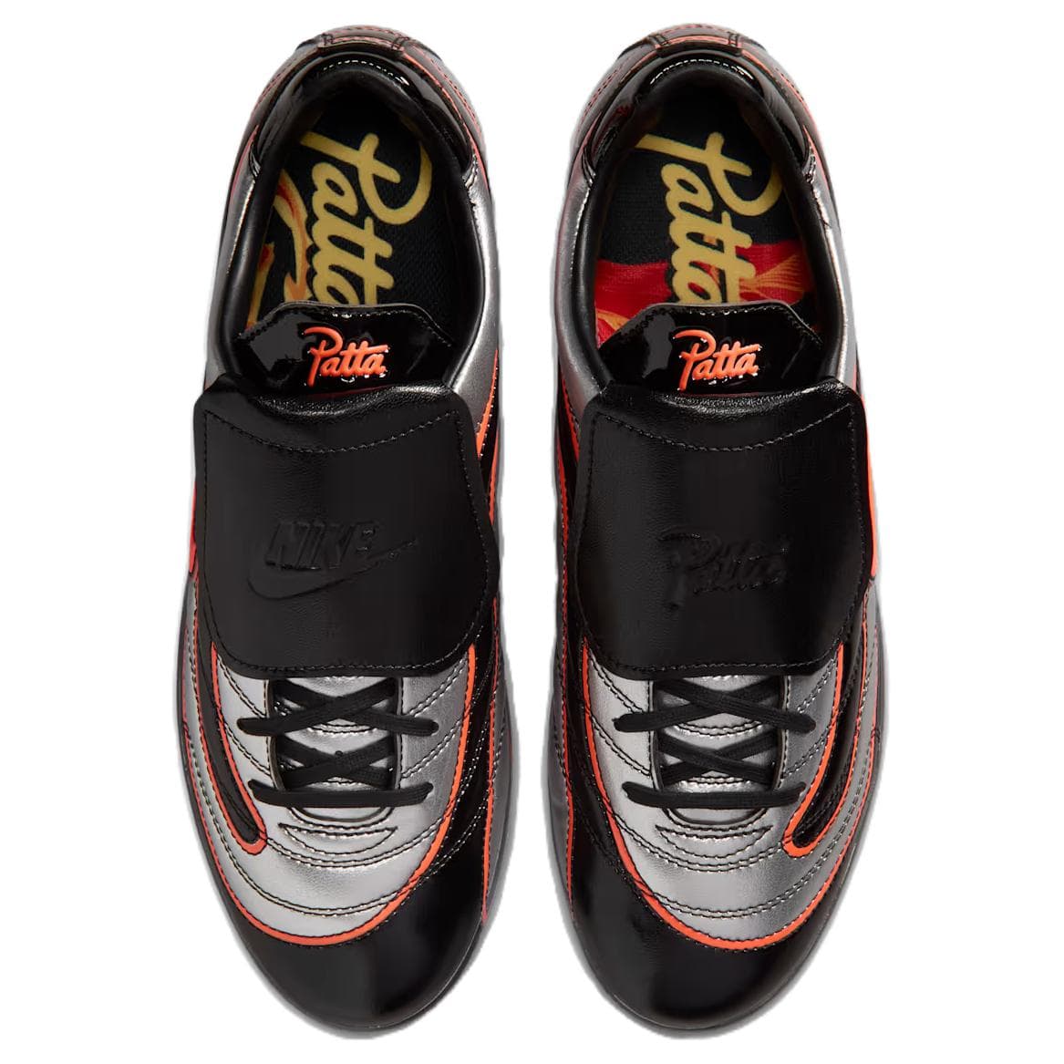 Кроссовки для футбола Nike X Patta X Cryoshot Футбольные бутсы Мужской Металлическое серебро - изображение 4