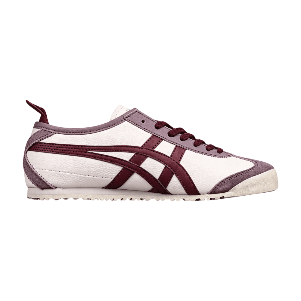 Кроссовки Onitsuka Tiger MEXICO 66 Повседневная обувь Низкий Топ Бежевый Красный Унисекс - изображение 2