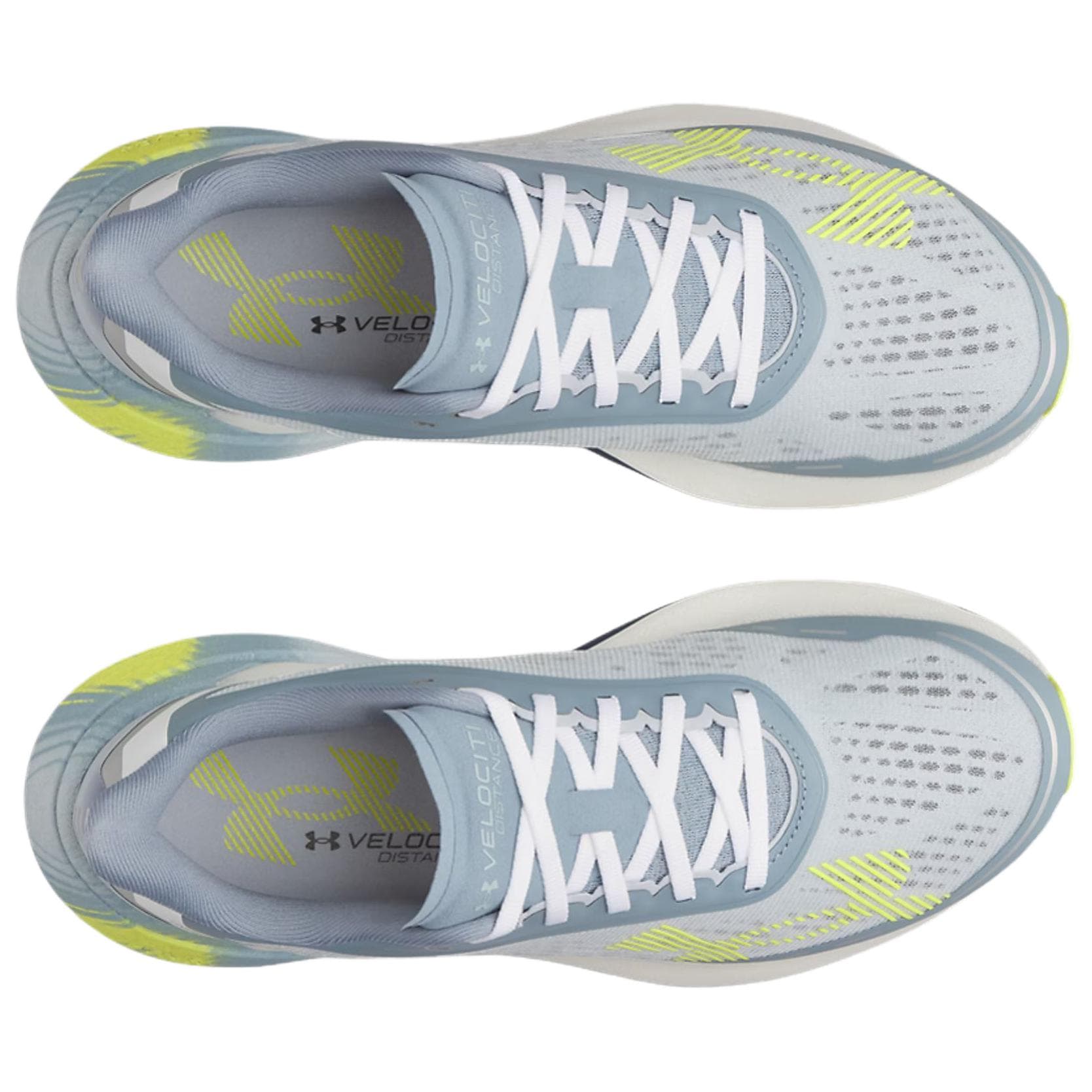 Кроссовки для бега Under Armour Velociti Distance Беговые кроссовки Прохладный ветер Синий Пыльно-голубой Блестящий Белый Мужской - изображение 4