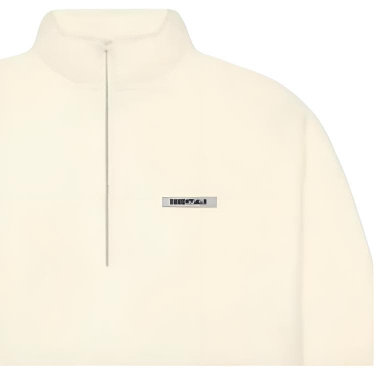 Худи Fear of God Essentials FW20 Polar Fleece Half-Zip Sweater Buttercream - изображение 2