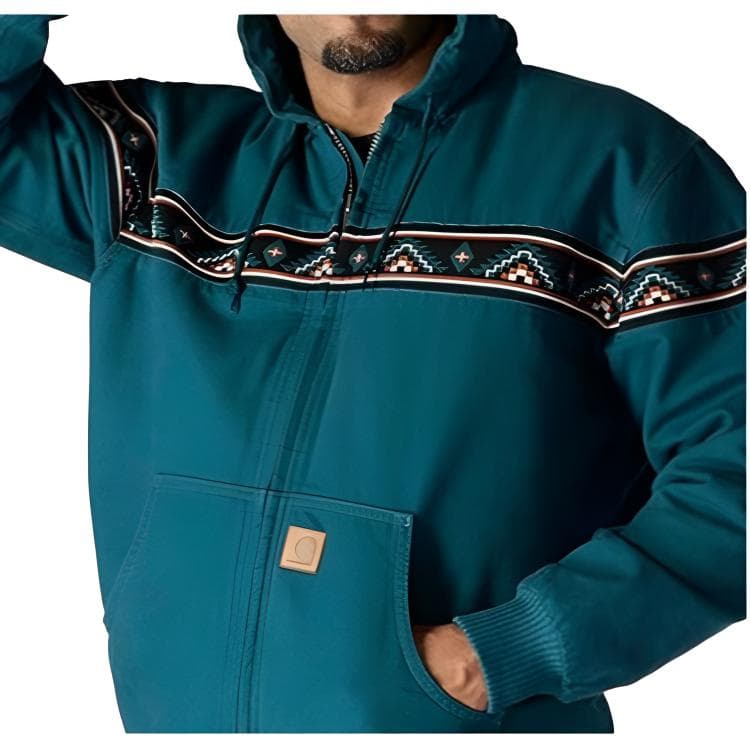 Худи Carhartt 106975 Мужская MONTANA Свободный крой Очистка Утка Активная Толстовка - изображение 2