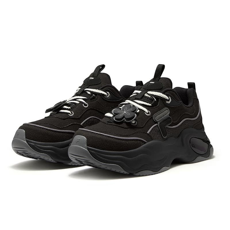 Кроссовки FILA FUSION BUBBLE DX Лоу-топы массивные кроссовки женские черный свинцово-серый - изображение 3